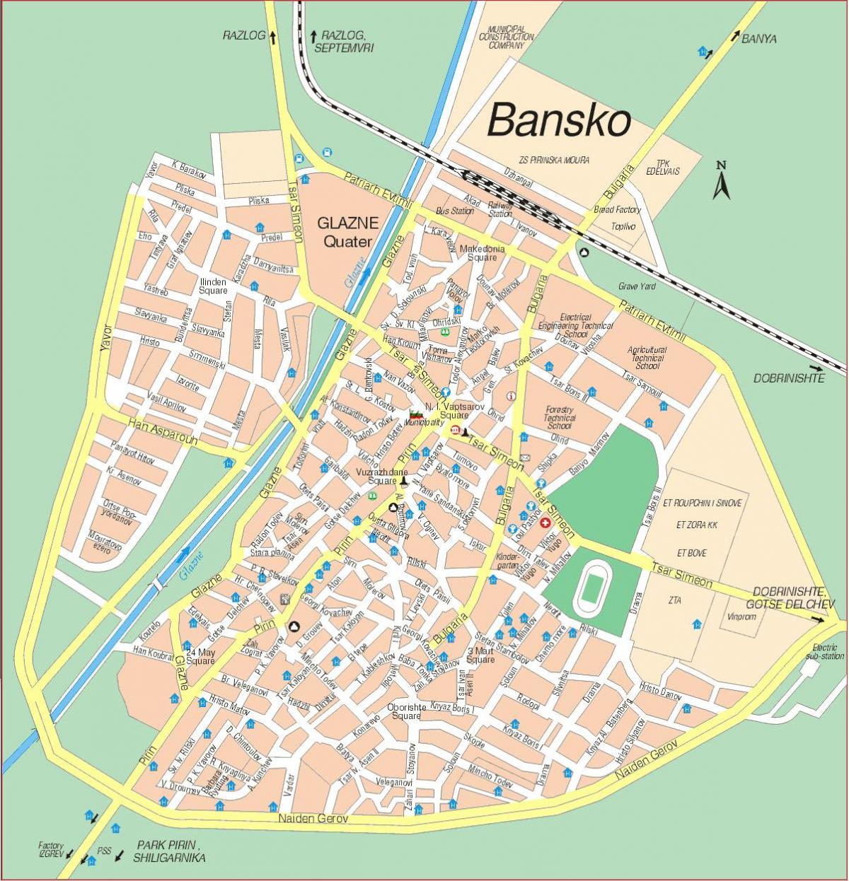 بلغاريا بانسكو خريطة