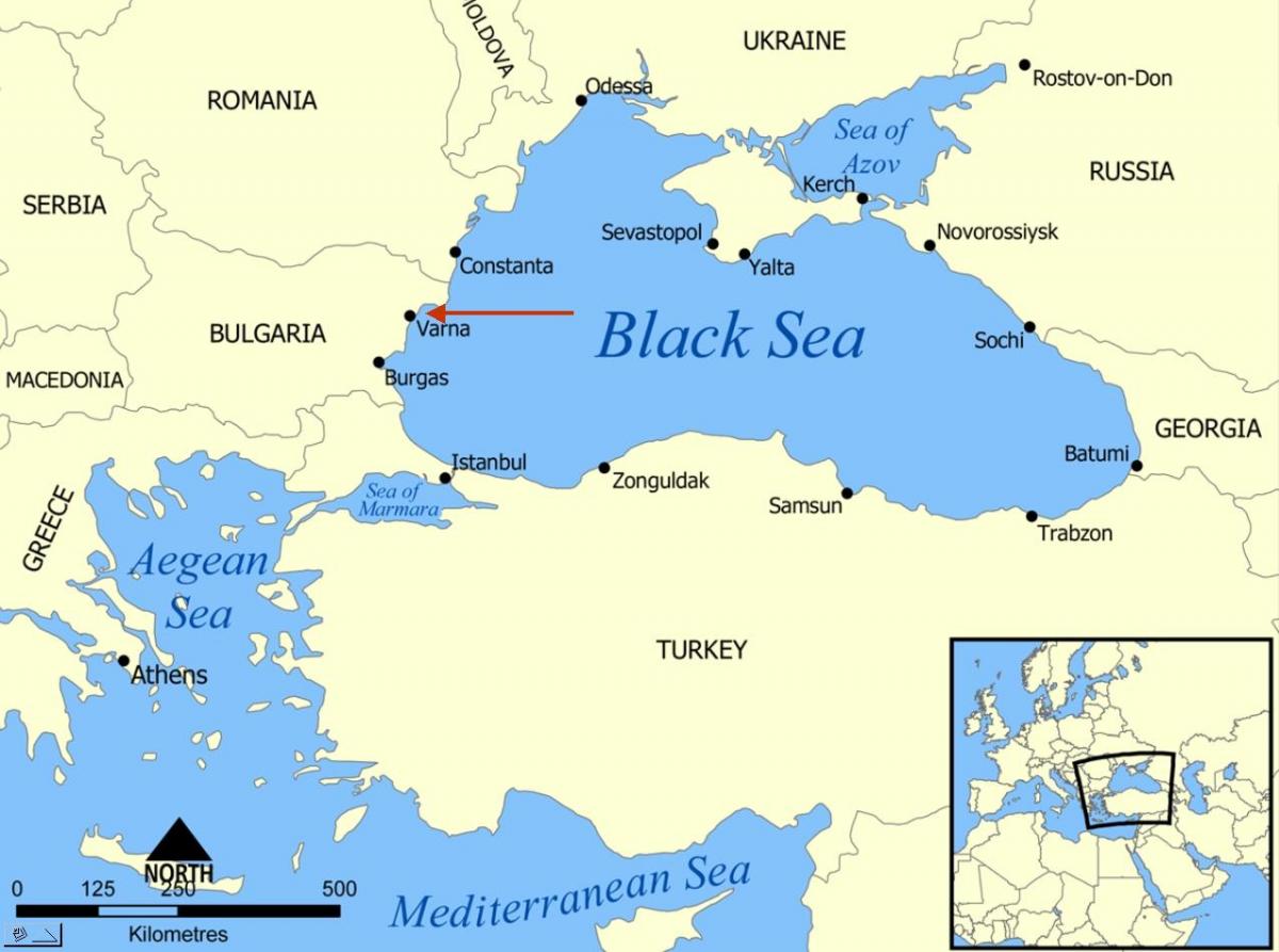 بلغاريا موقع في خريطة العالم