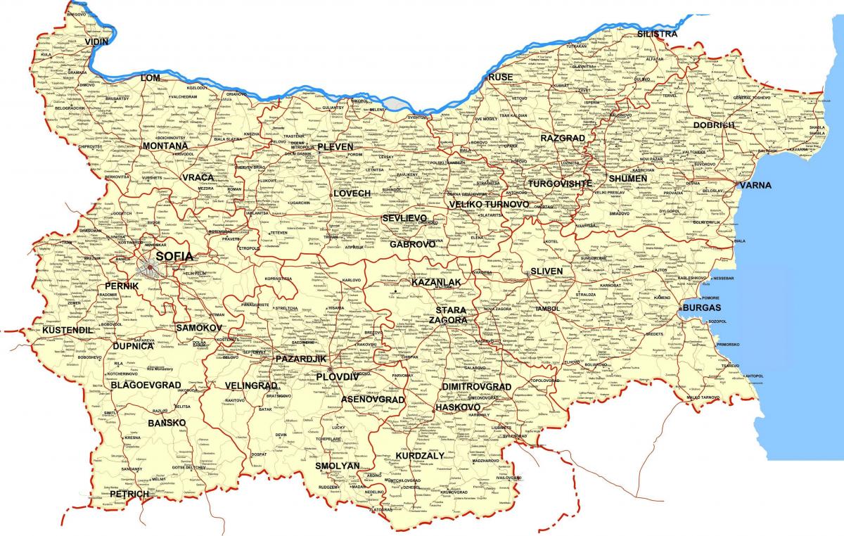 بلغاريا بلد خريطة
