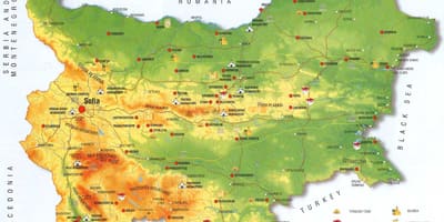 البلغارية خريطة