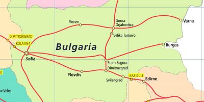 بلغاريا خريطة القطار