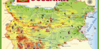 بلغاريا الخريطة لمشاهدة معالم المدينة